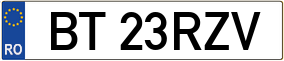Truck License Plate